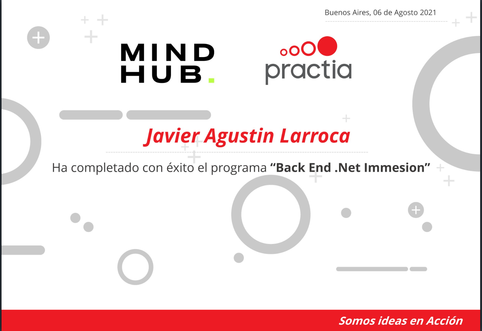 BackEnd .Net Immesion